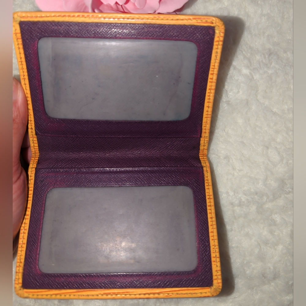 Louis Vuitton Authentic Epi Leather Vintage Sunshine Yellow Wallet Card Holder - Picture 4 of 6